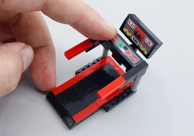 セリアのキッズブロック トレーニングマシンの完成図