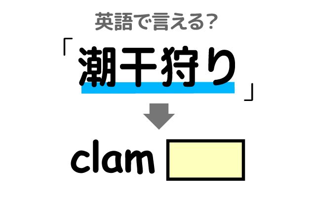 英語で【潮干狩り】は何て言う？「二枚貝」などの英語もご紹介