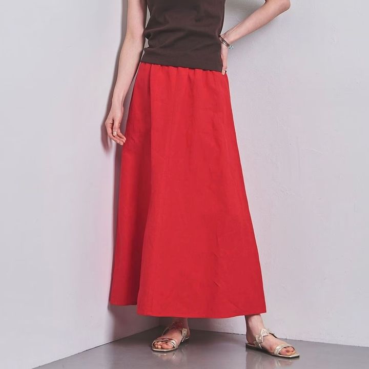 画像: 「リネン フレア マキシスカート」￥19,800 出典：ユナイテッドアローズ