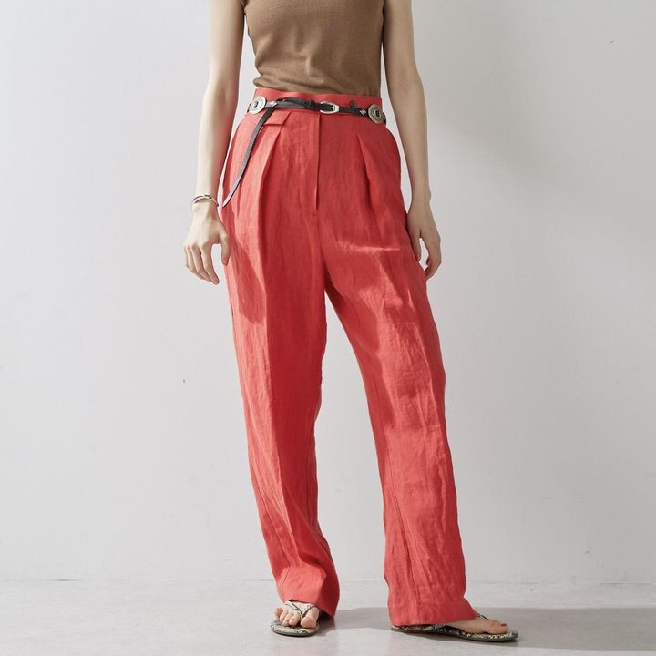 画像: 「フレンチリネンタックパンツ」￥30,800 出典：ウィム ガゼット