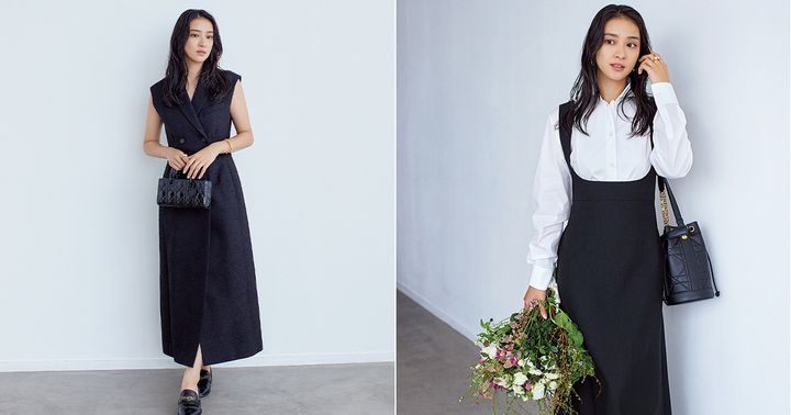 武井咲,DIOR,ディオール,モノトーンコーデ