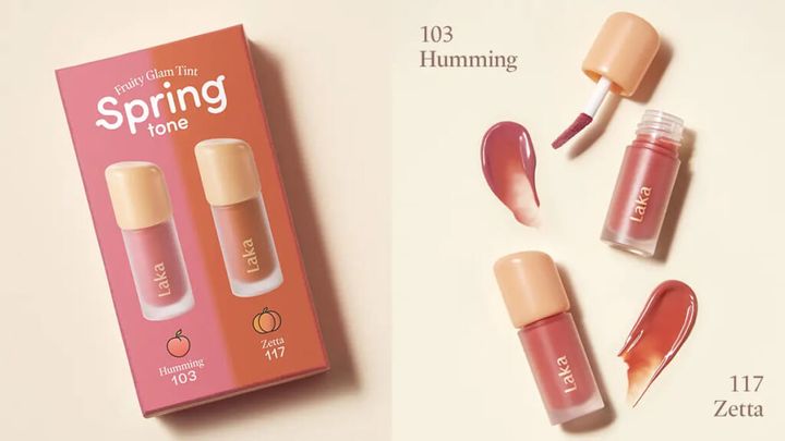 「フルーティーグラムティントミニデュオ」の「スプリングトーンエディション」の商品紹介