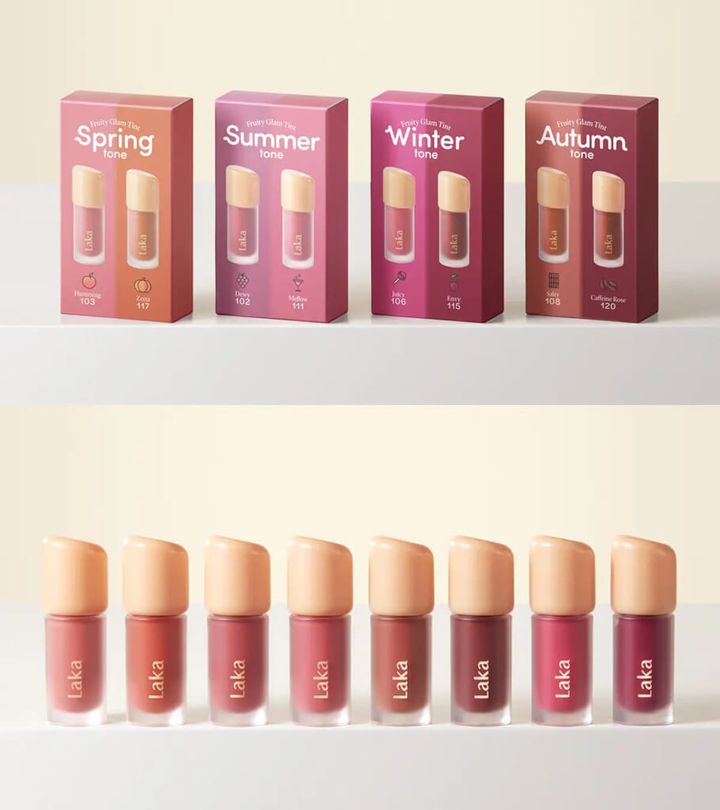 「ラカ」の大人気リップのミニサイズ版「フルーティーグラムティントミニデュオ」