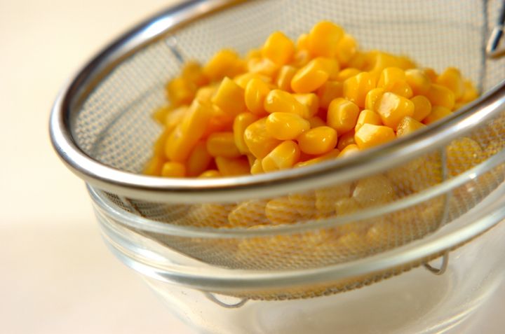 バターコーンの下準備1