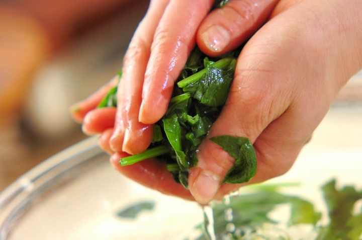 ホウレン草のソテーの作り方2