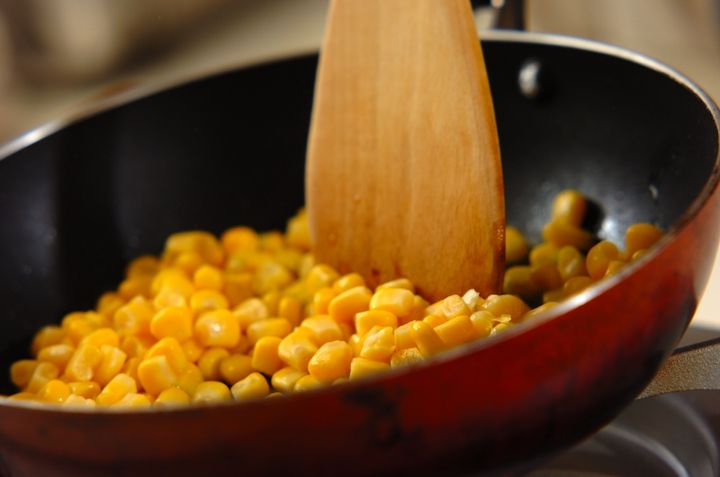 バターコーンの作り方1