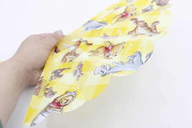 ダイソー 水をはじく扇子（くまのプーさん） 使用感