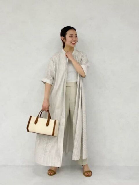 シャツワンピースのコーデ5