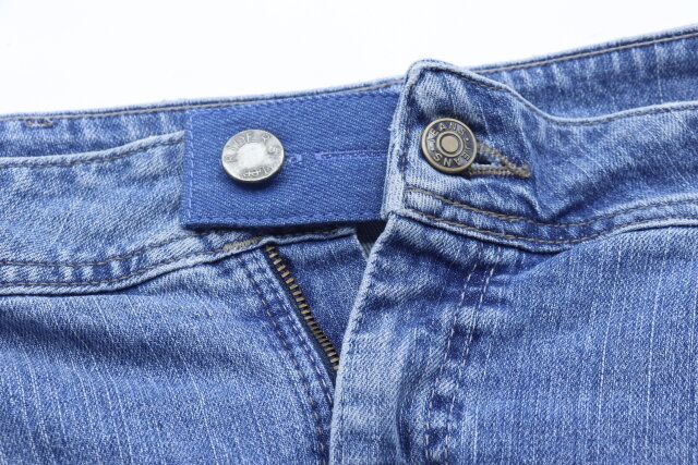 セリア ウエスト延長ベルト デニム風 着用例