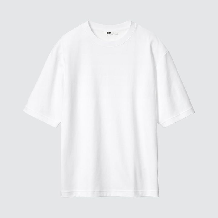 画像2: 【ユニクロユー】エアリズムコットンオーバーサイズTシャツ（5分袖）¥1,990 www.uniqlo.com