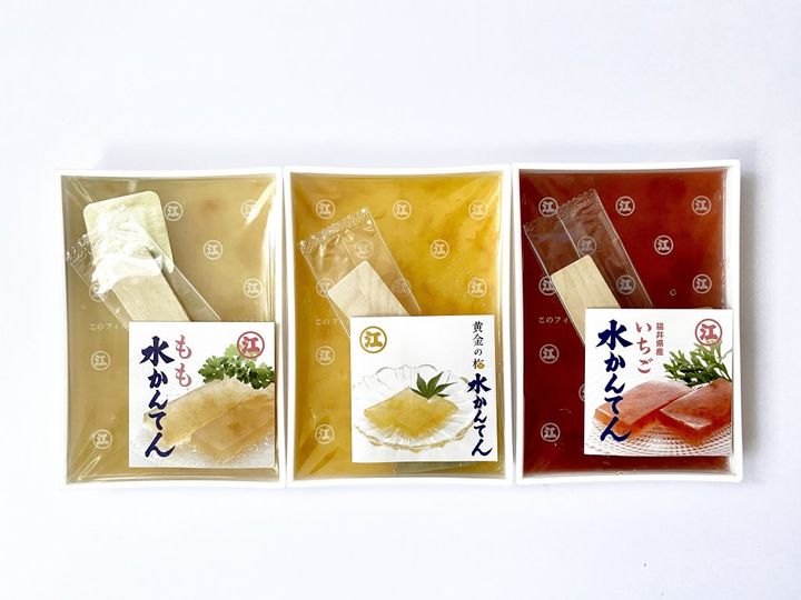 福井の老舗「えがわ」は水洋かんだけじゃない！夏は昭和レトロなぷるぷる「水かんてん」【旅するデザイナーがおすすめする旅先でのお土産たち！】