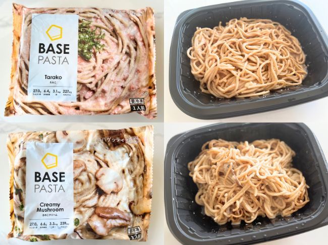 BASE PASTA『たらこ』『きのこクリーム』Review