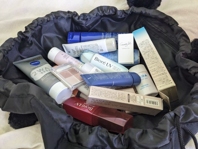 実際に物を入れた様子