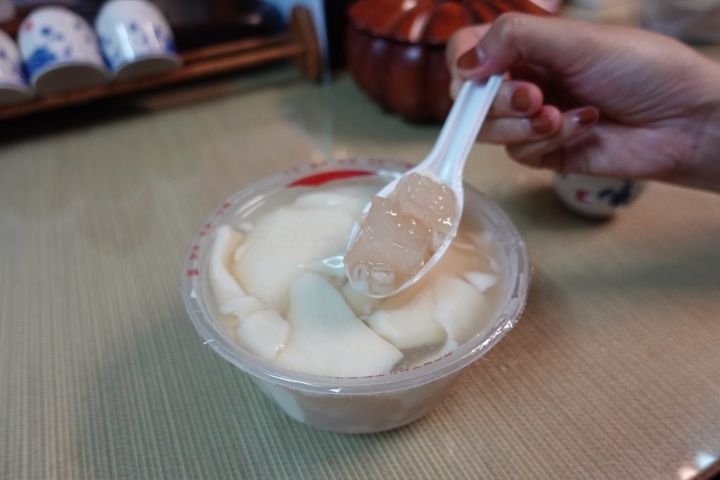 この日はハトムギとQQ（モチモチ、という意味）餅をトッピング