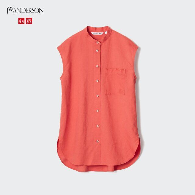 ユニクロJWアンダーソンコラボのリネンブレンドロングシャツ