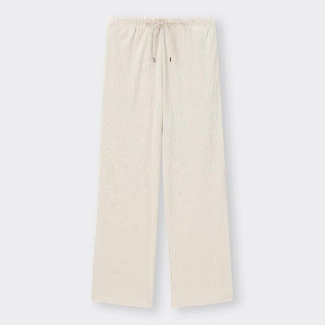 GUレディースリブプルオンパンツ