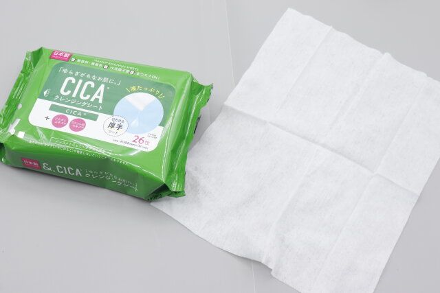 100均セリアのクレンジングシートCICA1