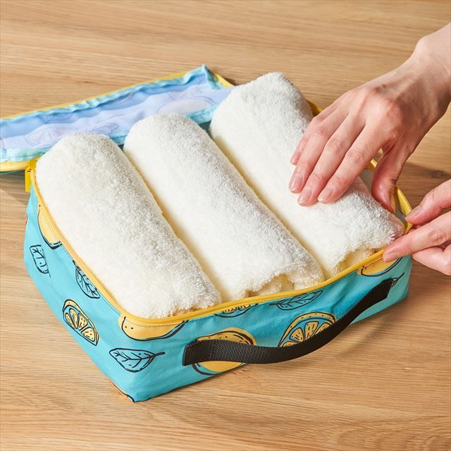 トラベルポーチ使用例