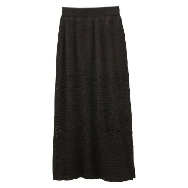 しまむらの黒ニットスカート