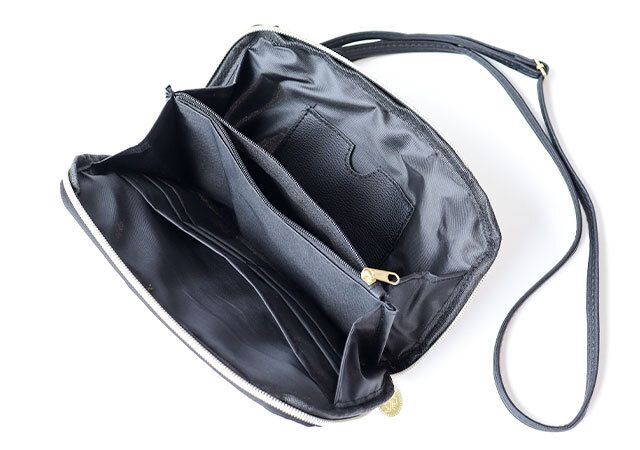 スヌーピーのお財布機能付きスマホショルダー