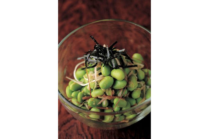 茗荷が爽やかな“枝豆の和風ナムル”
