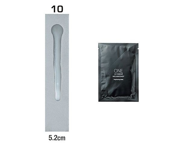 10：ONE BY KOSÉ／粘度、垂れ具合：5.2cm