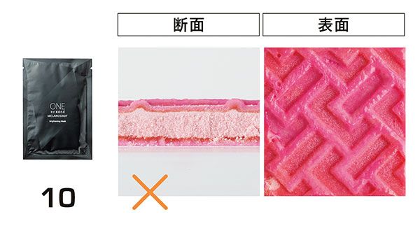 10：ONE BY KOSÉ／浸透力：×