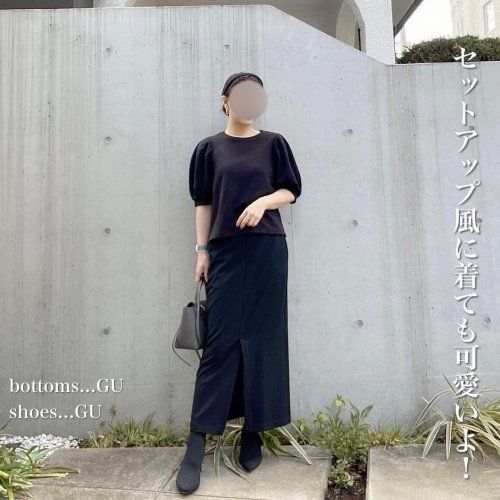 ジーユー_ボリュームスリーブT_3