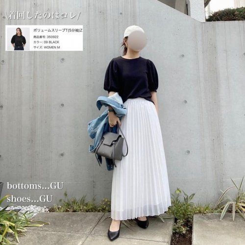 ジーユー_ボリュームスリーブT_4