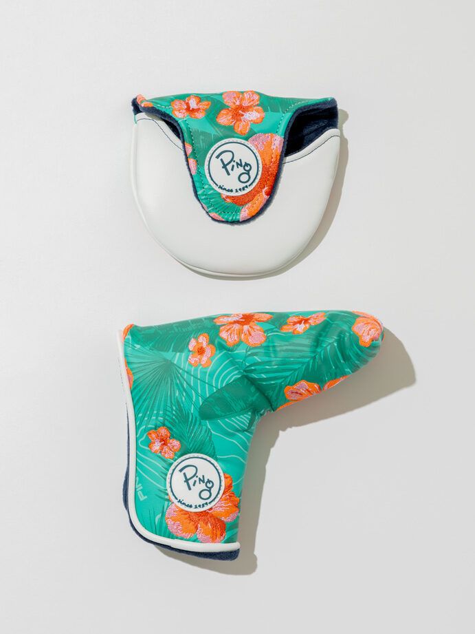 キャディバッグの中もグリーン周りも。夏っぽくおしゃれにキマるパターカバー