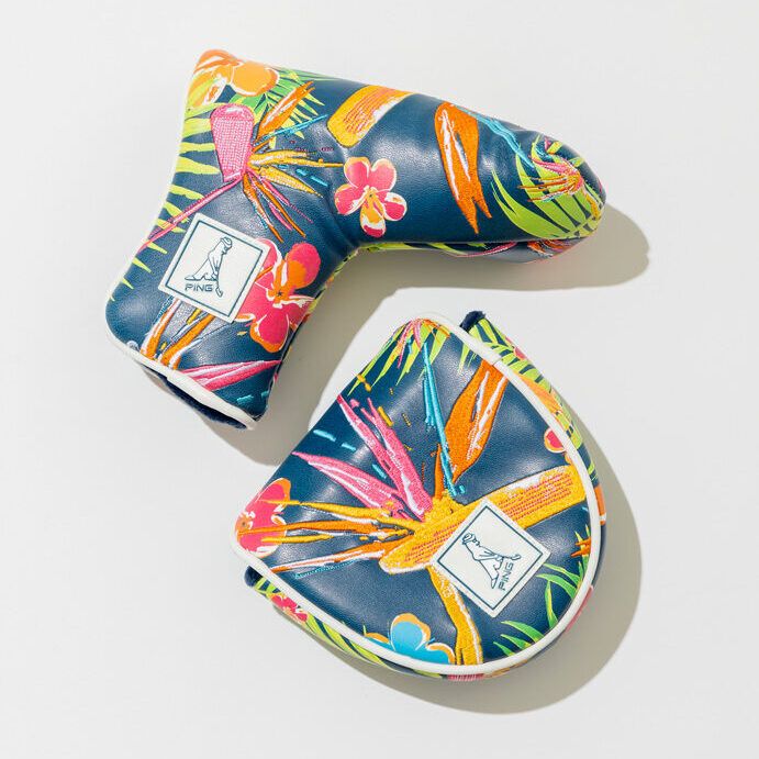 キャディバッグの中もグリーン周りも。夏っぽくおしゃれにキマるパターカバー