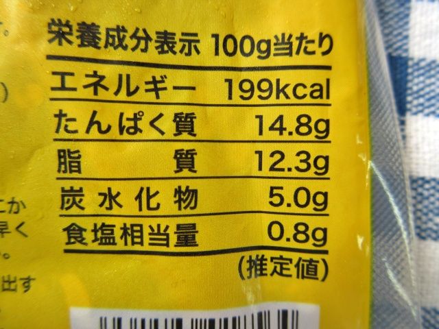 チキンの照りっと煮のカロリー表