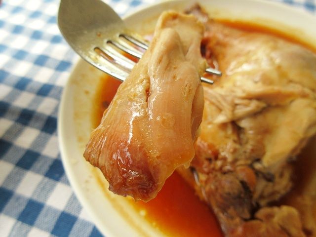 「チキンの照りっと煮」の肉身