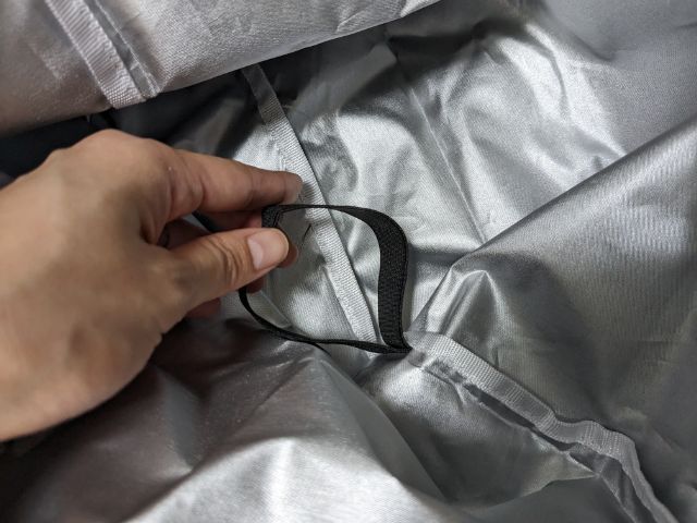 撥水加工お出かけバッグのゴム