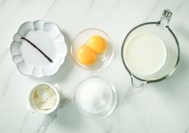 カスタードクリームの材料