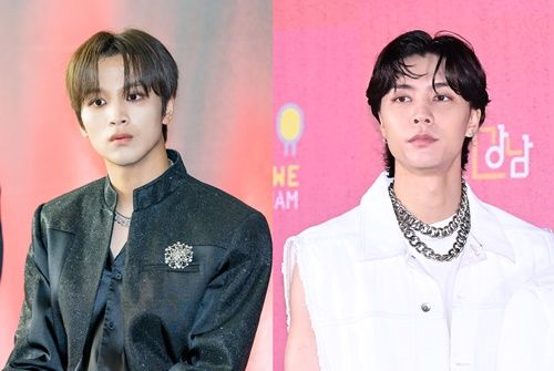 NCTのヘチャン（左）とジャニ 