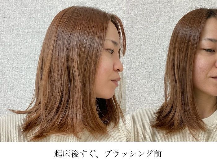起床後、ブラッシング前 