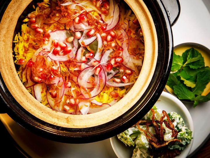 恵比寿『BLUE NOTE PLACE』の「和牛テールの土鍋ビリヤニ」