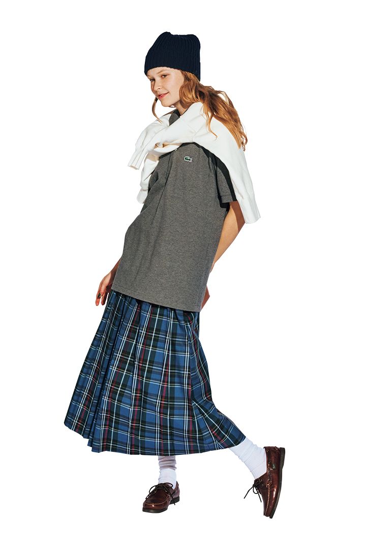 《ラコステ》のオーバーシャツは小物で抑揚をつけておしゃれに着こなす【本日のFUDGE GIRL-6月12日】