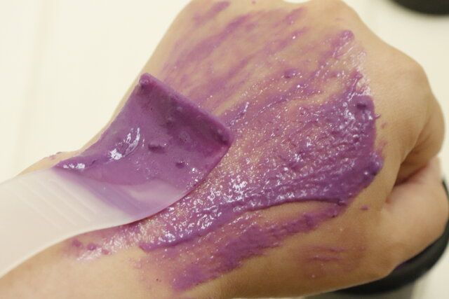 ダイソー ボディ用スパチュラ（5本） 塗り広げられる