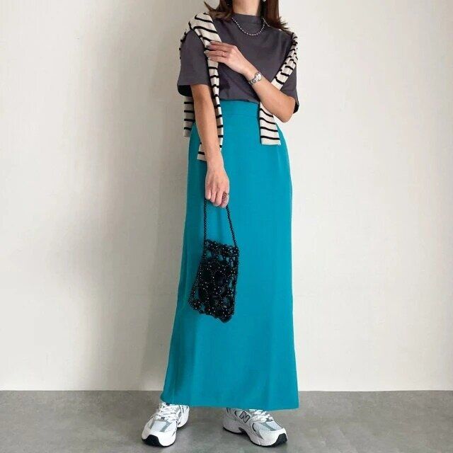 GUレディース990円ドライワイドTコーデ