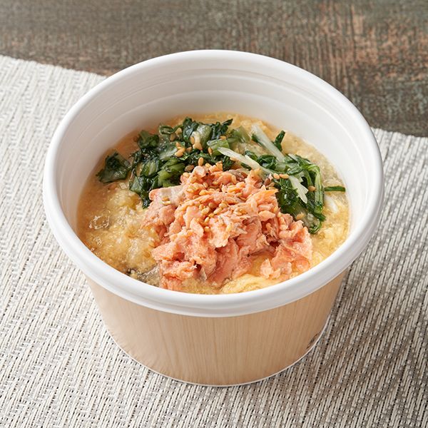 雑穀入り 紅鮭と野沢菜のだし茶漬け