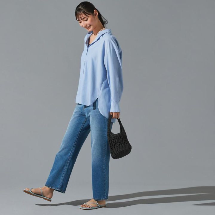 画像: 【FOUND GOOD】「接触冷感・UV. 速乾・お手入れ簡単万能レギュラーシャツ」（ブラウン、ブラック、グリーン、ブルー、オレンジ）￥3,300（税込）