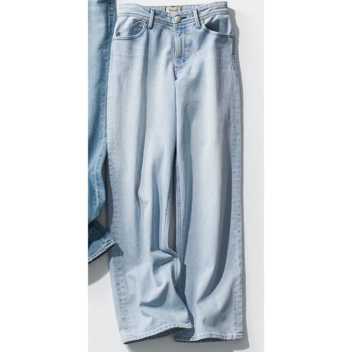 ヤヌークのデニム,ローライズストレート,淡色デニム,薄色デニム