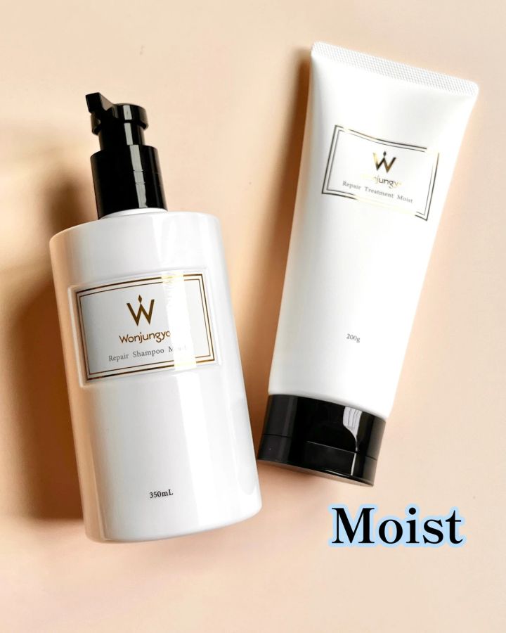 ウォンジョンヨ ヘア_新作コスメ2024_リペアシャンプー モイスト_リペアトリートメント モイスト