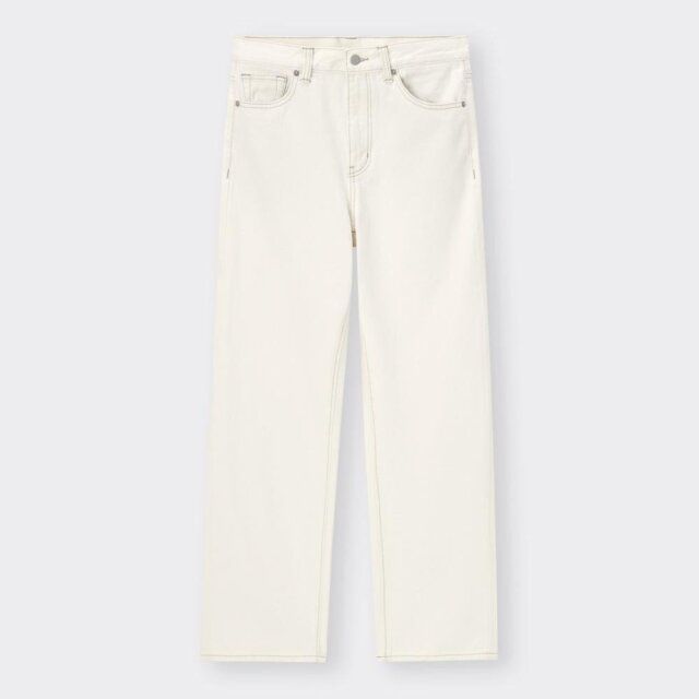 GU ハイライズストレートジーンズ