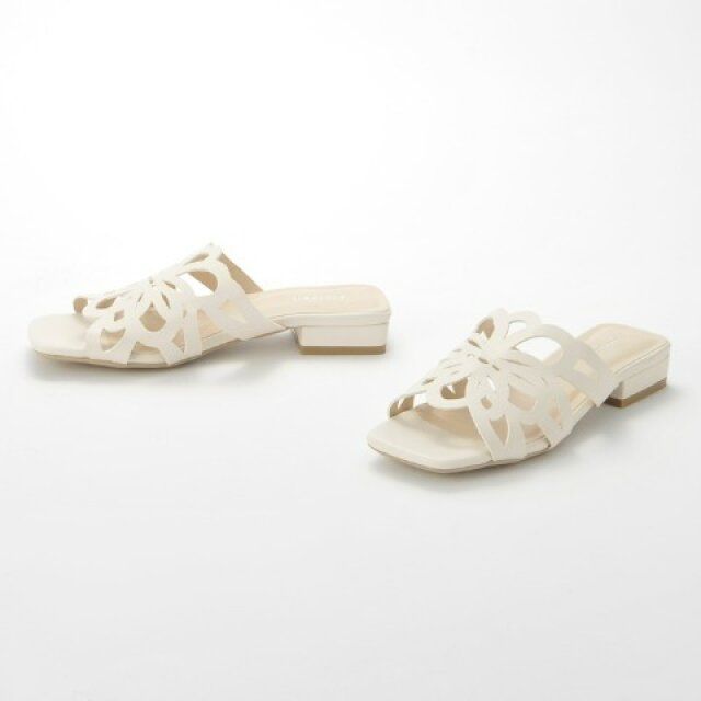 しまむらのカットワークサンダル