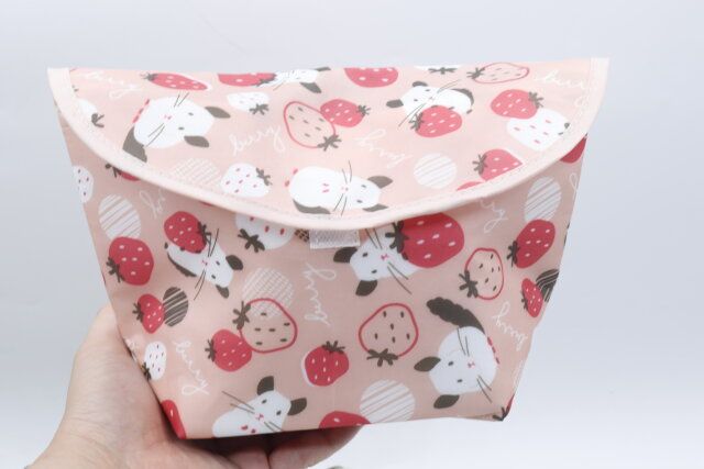 セリア 舟形ケース 北欧 フルーツアニマルランチ デザイン