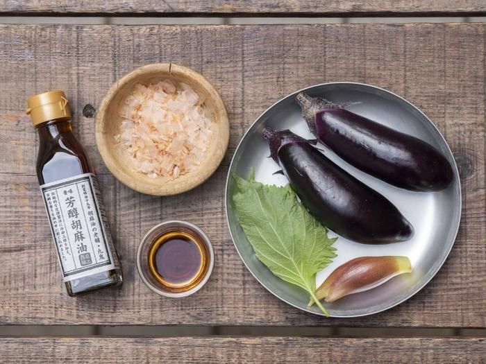 焼きナスの材料