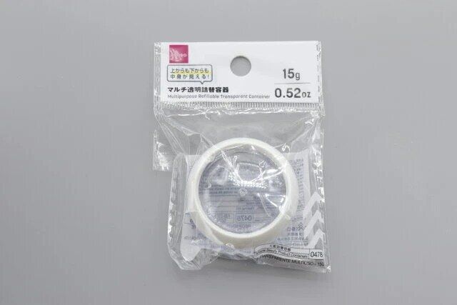 ダイソー 詰め替え容器 マルチ透明詰替容器（15g） パッケージ